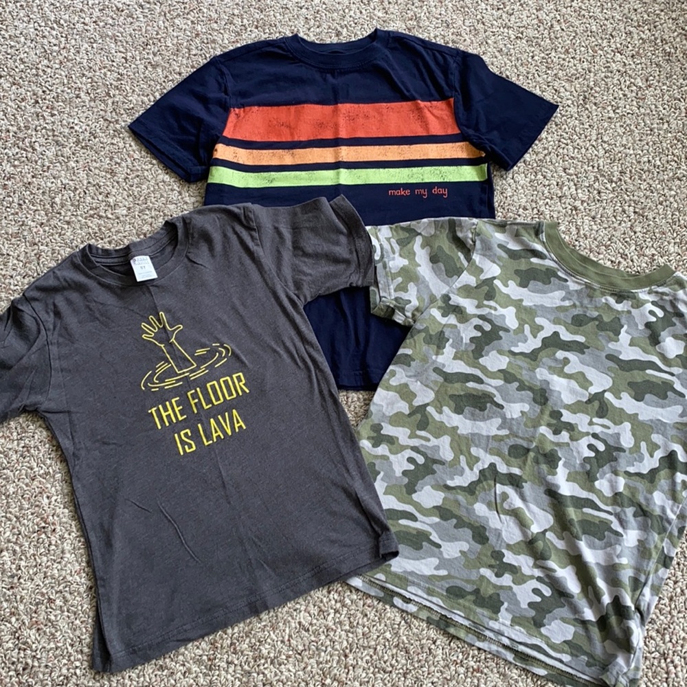 Gymboree t-shirts & the floor is lava tee